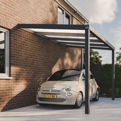 Pratt & S&ouml;hne Carport Opal Polycarbonat 16 mm 4 x 2,5 m