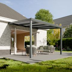 Pratt & S&ouml;hne Classic Terrassen&uuml;berdachung Klar Polycarbonat 16 mm 4 x 3 m