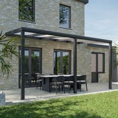 Pratt & S&ouml;hne Terrassen&uuml;berdachung Opal Polycarbonat 16 mm 5 x 2,5 m