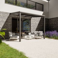 Pratt & S&ouml;hne Terrassen&uuml;berdachung Klar Polycarbonat 16 mm 3 x 2,5 m