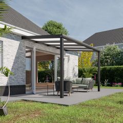 Pratt & S&ouml;hne Terrassen&uuml;berdachung Opal Polycarbonat 16 mm 4 x 2,5 m