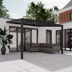 Pratt & S&ouml;hne Terrassen&uuml;berdachung Klar Polycarbonat 16 mm 4 x 3,5 m