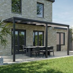 Pratt & S&ouml;hne Terrassen&uuml;berdachung Klar Polycarbonat 16 mm 5 x 2,5 m