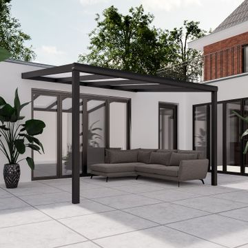 Pratt & Söhne Terrassenüberdachung Opal Polycarbonat 16 mm 4 x 3,5 m