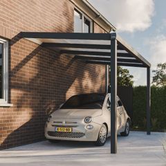 Pratt & S&ouml;hne Carport Klar Polycarbonat 16 mm 4 x 2,5 m